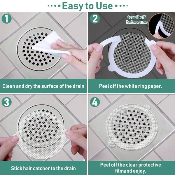 🔥10 PCS Disposable Shower Drain Hair Catcher - Image 4