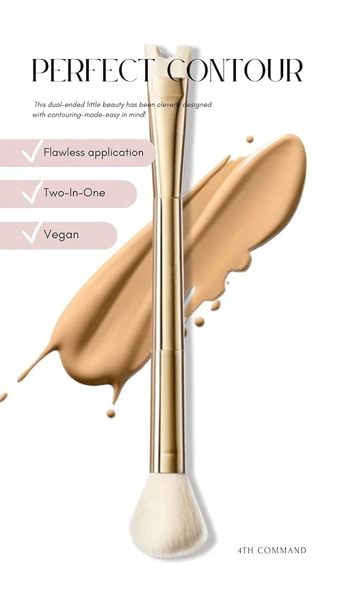 2-in-1 Makeup U-Shaped Brush for Nose Contouring - Image 3