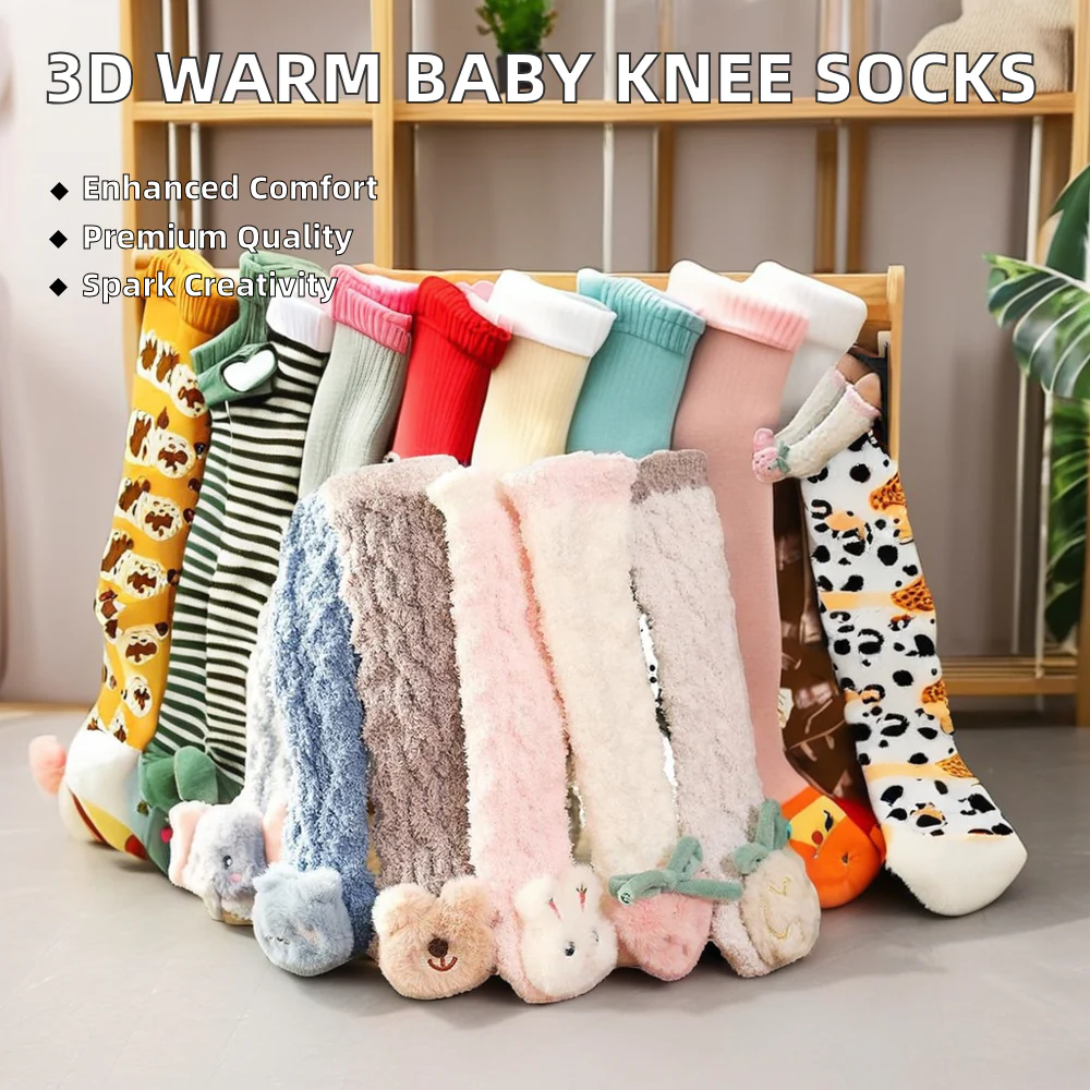 3D Warm Baby Knee Socks - Image 2