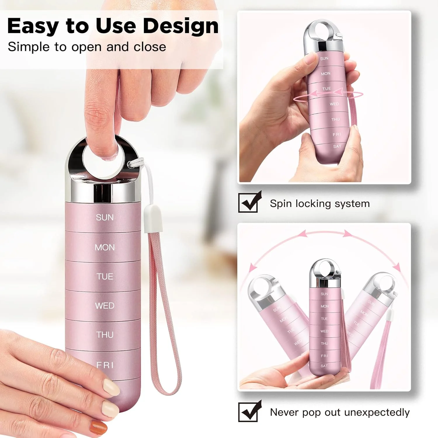 7-Day Pill Case Tablet Organizer - Image 3