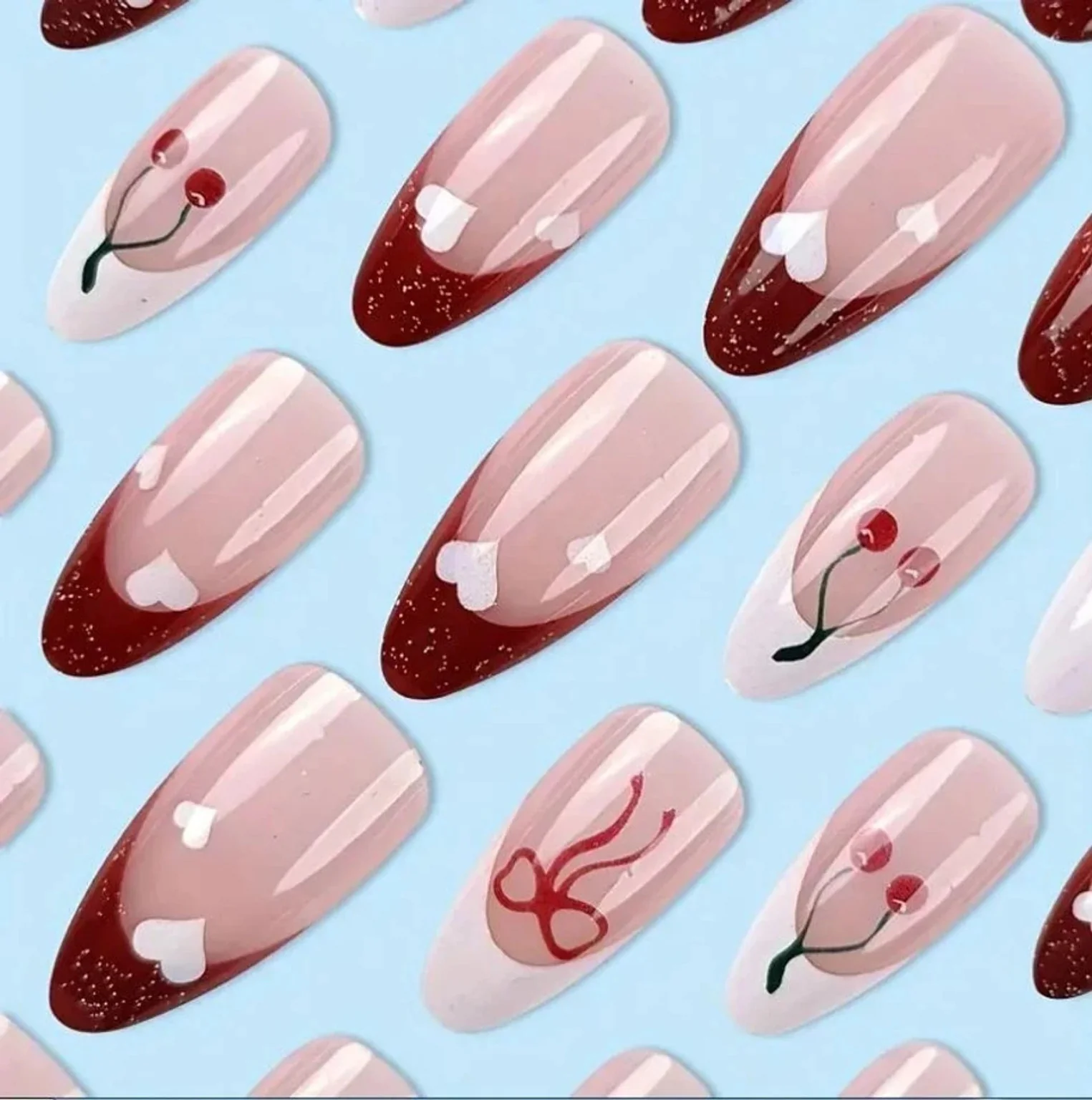 Almond-Shaped Press-On Nails - Image 2