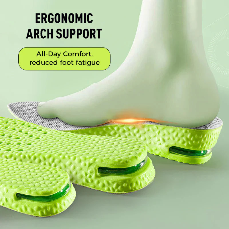 Anti Oder + Pain Relieving Height Increase Insoles ( Unisex ) - Image 2