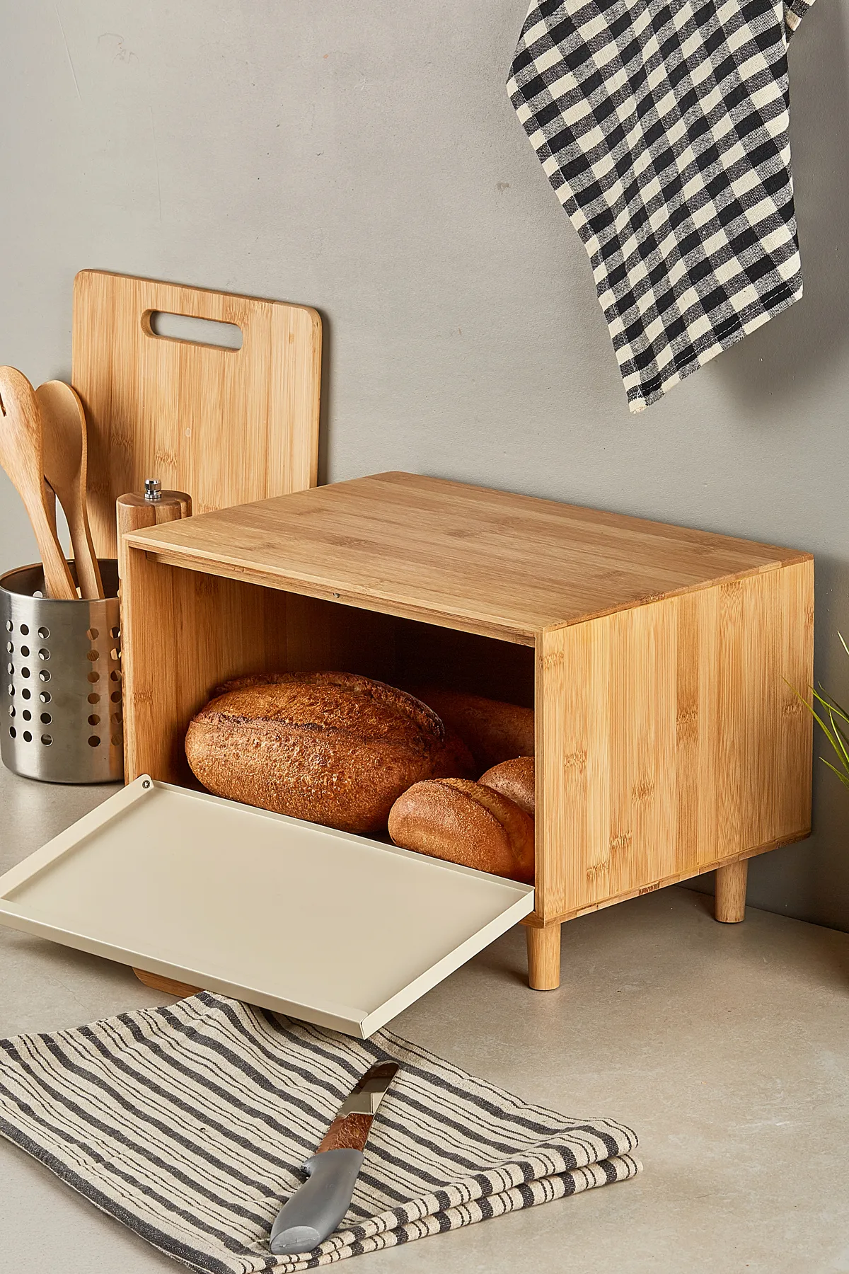 Bamboo Bread Cabinet - Image 4