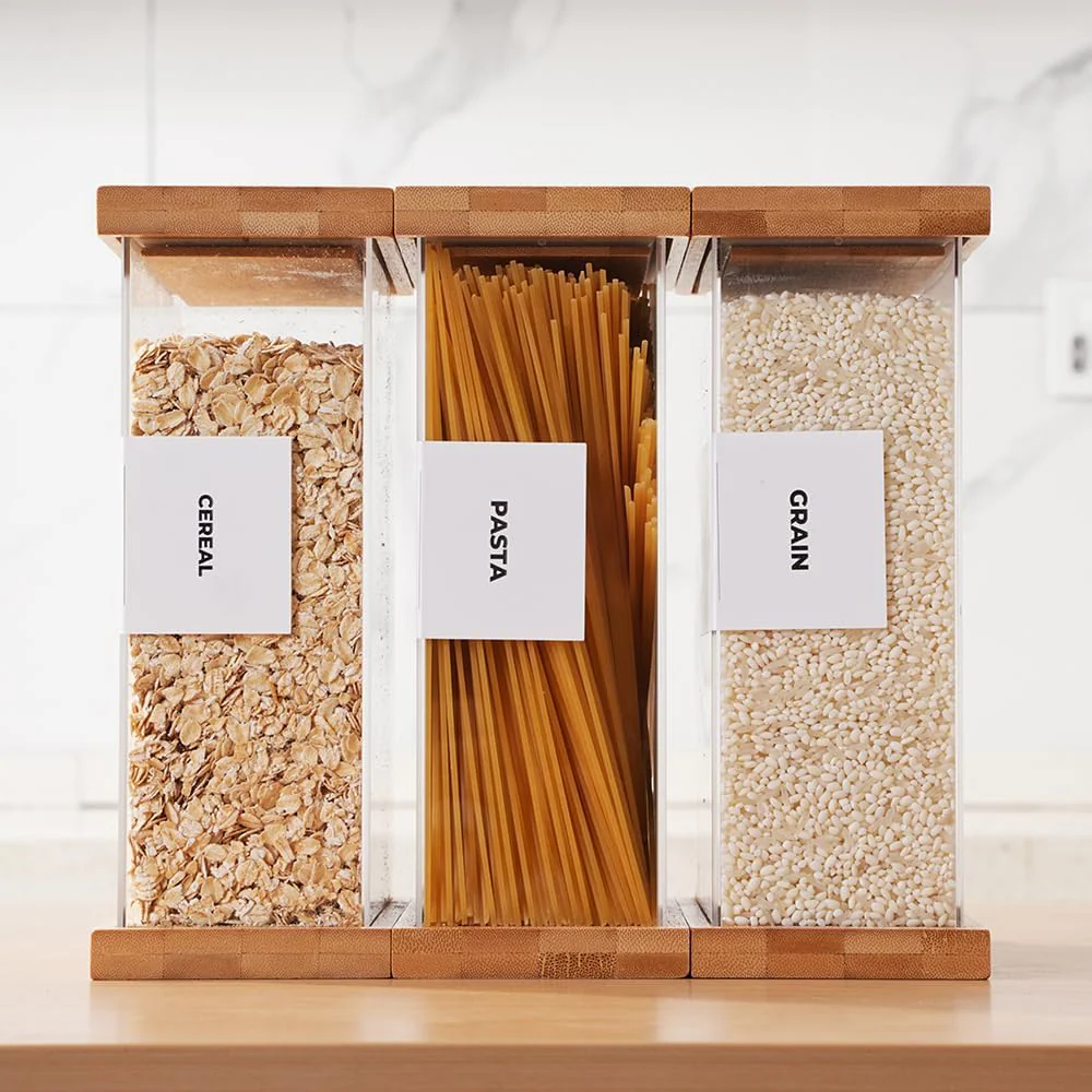 Bamboo Food Dispenser and Storage Container - Image 3