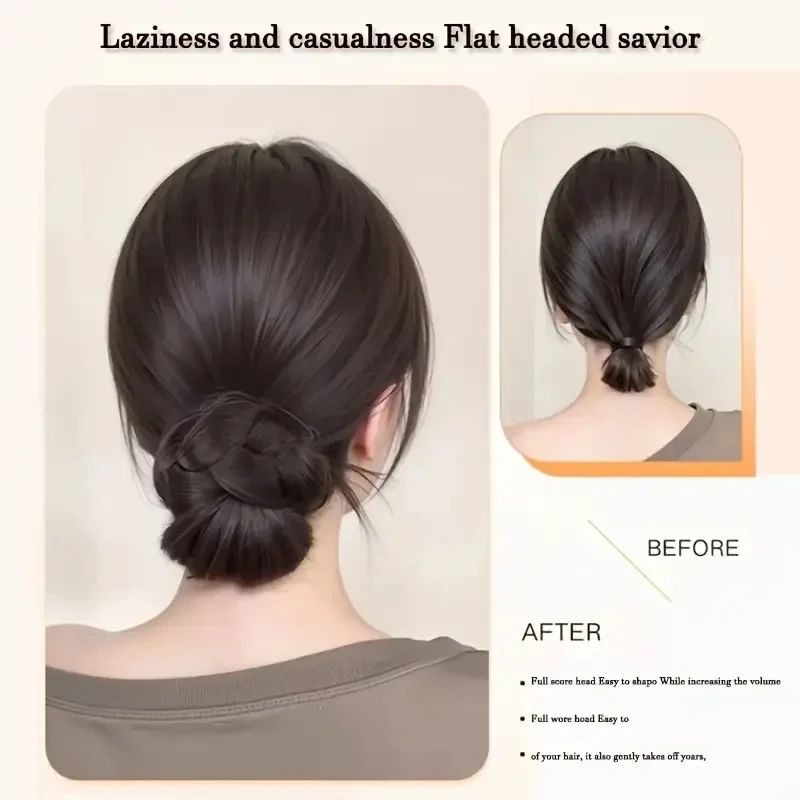 Chic Synthetic Bun Clip - Image 4