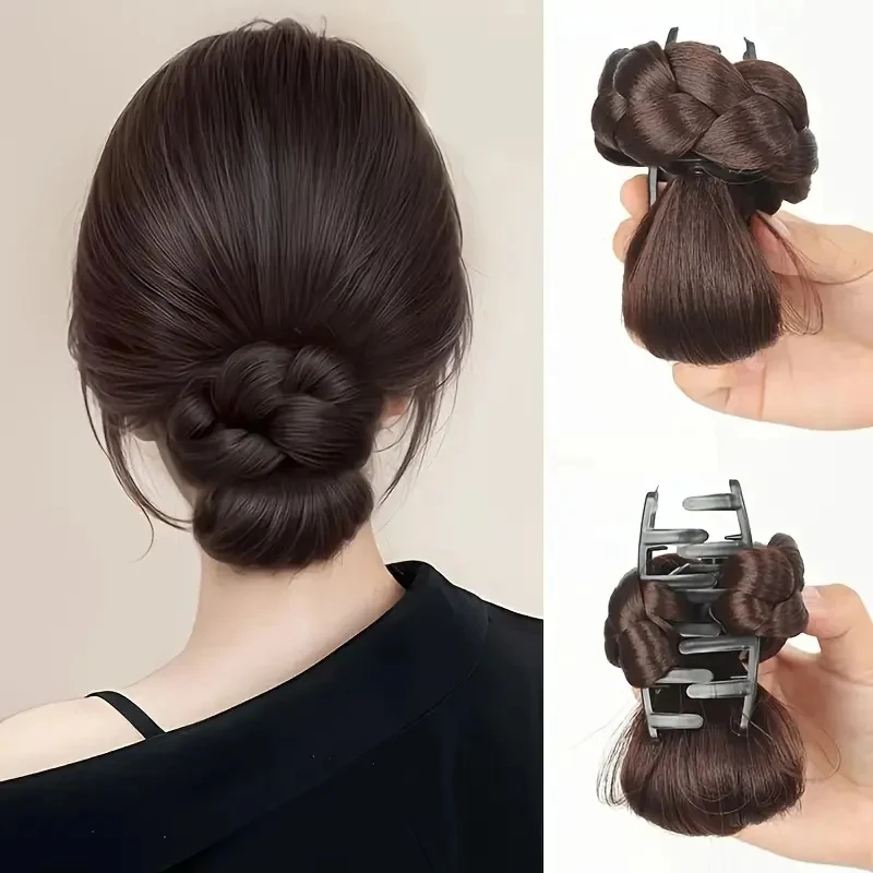 Chic Synthetic Bun Clip - Image 6