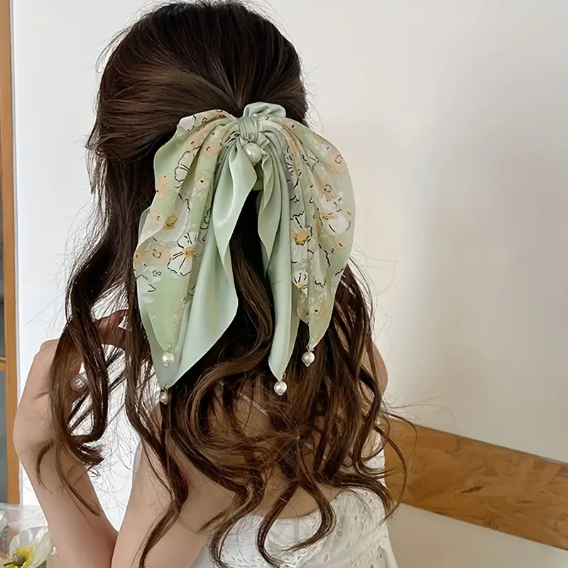 Bow Headband Hair Tie Women's Ponytail - Image 3