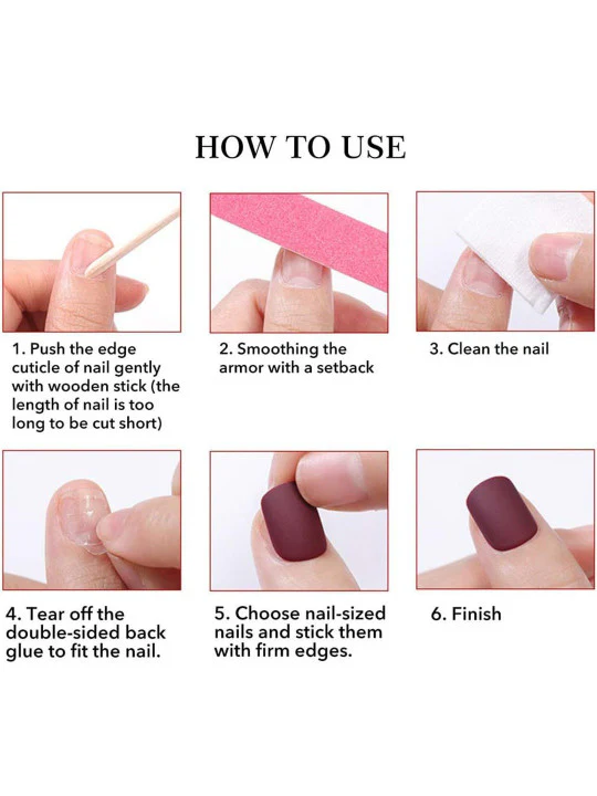 Burgundy Nails With Bow Accents - Image 6
