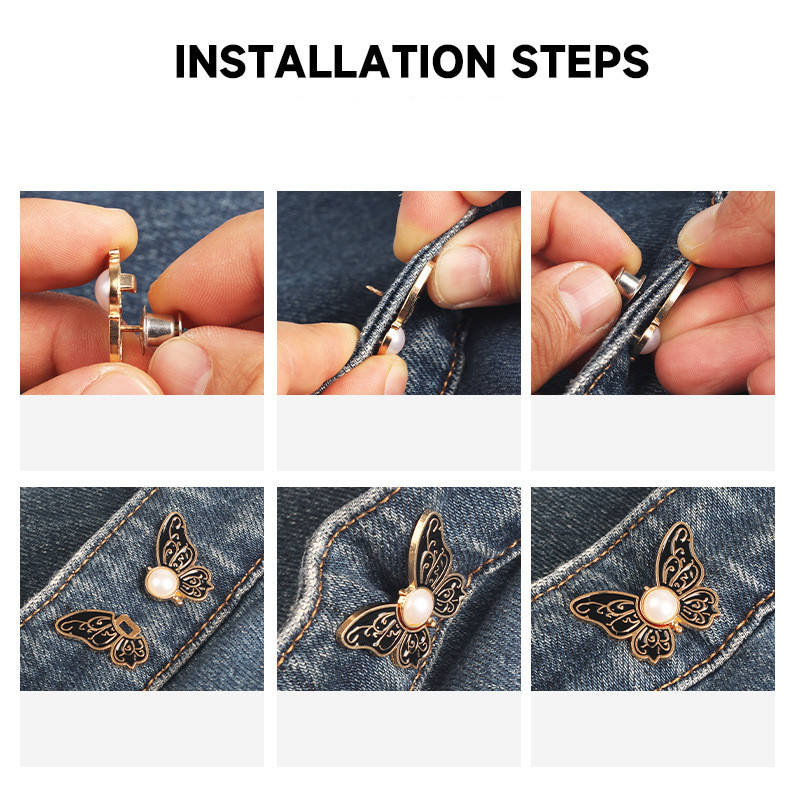 Butterfly Buttons Pins - Image 5