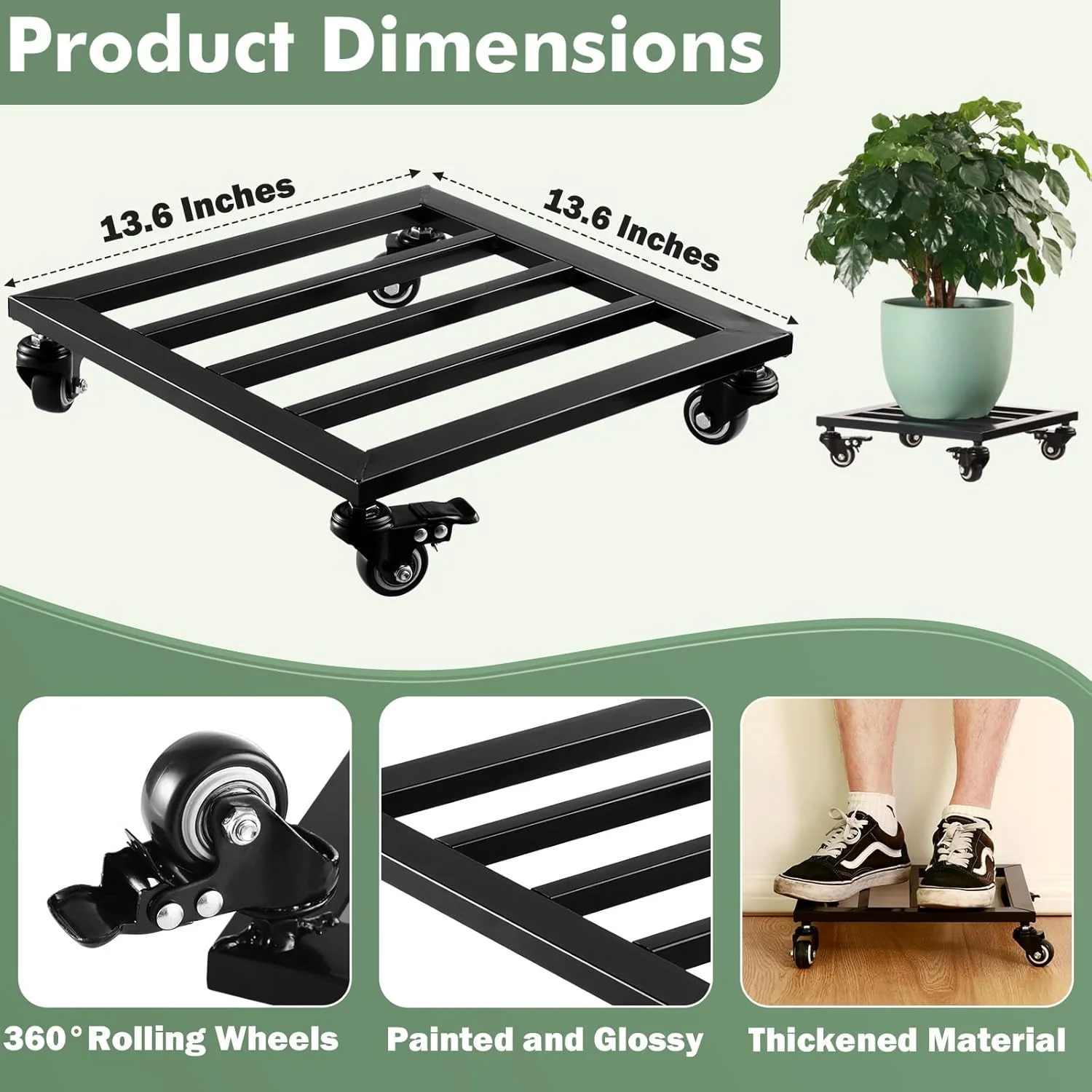 Movable Wheel Plant Stand - Image 7
