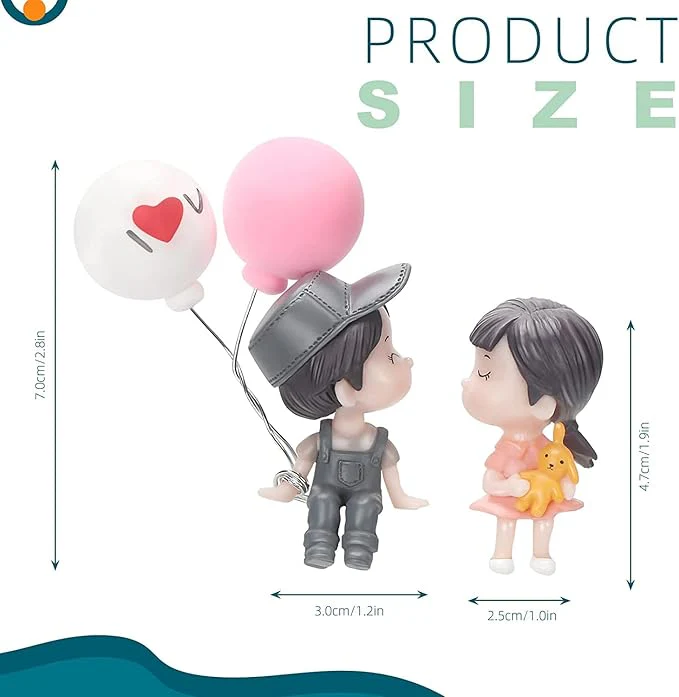 Car Decoration Cute Cartoon Couples - Image 5