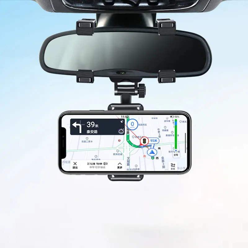 Car Rear View Mirror Phone Holder - Image 5
