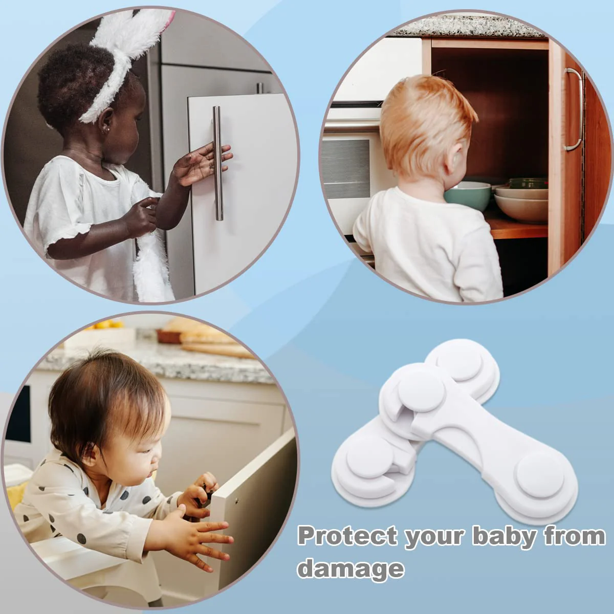 Child Safety Cabinet Strap Locks - Image 2
