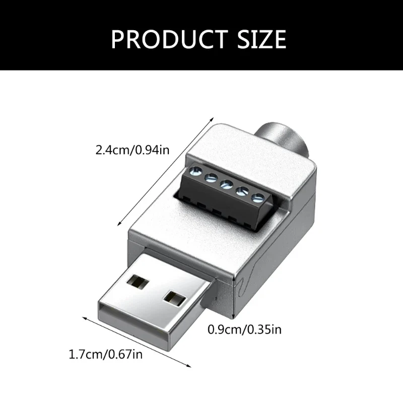USB Solderless Connector Metal Case - Image 6