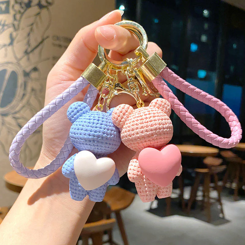 Crocheted Bear Keychain - Image 2