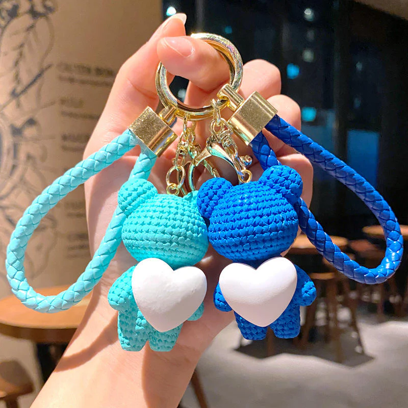 Crocheted Bear Keychain - Image 6