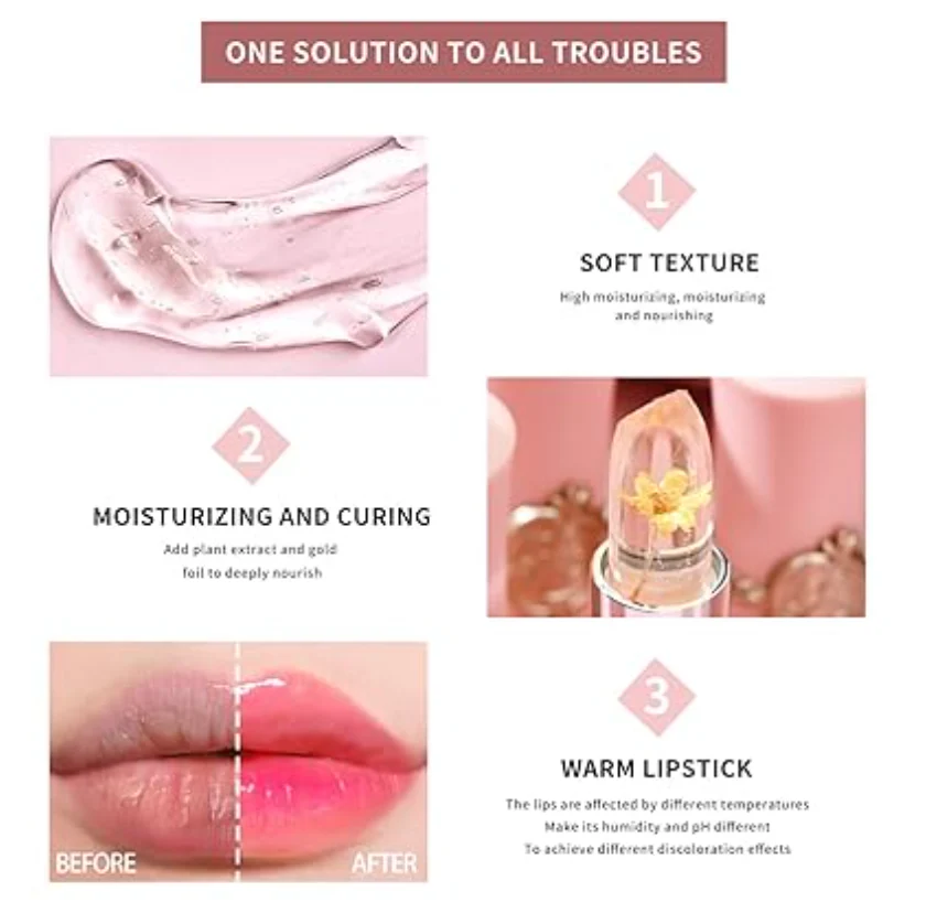 Crystal Changing Flower Jelly Lipstick - Image 5