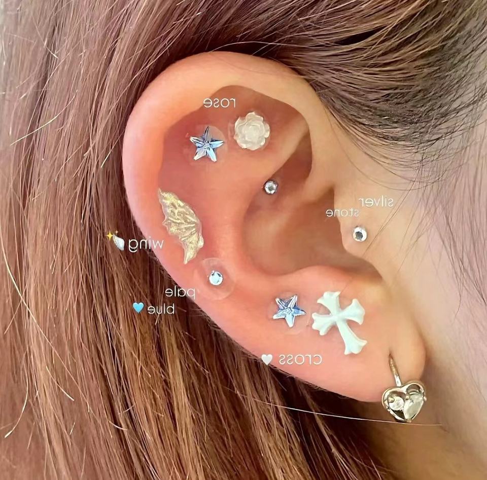 Crystal Pearl Ear Seeds Jewelry Kit - Image 2