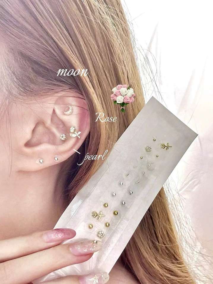 Crystal Pearl Ear Seeds Jewelry Kit - Image 3