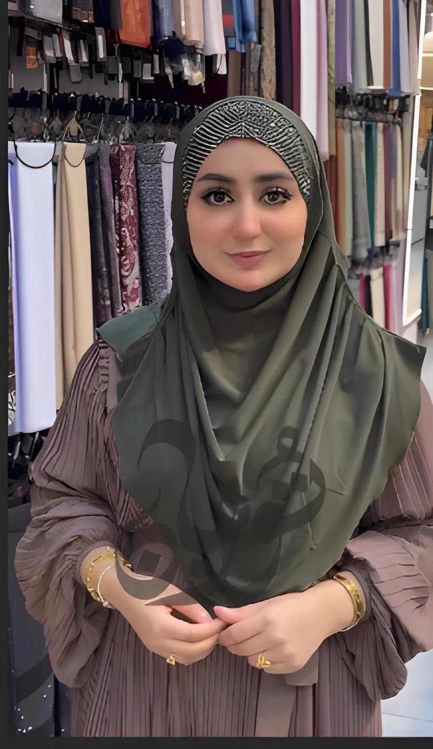 Crystal Shine Lycra Hijab - Image 4