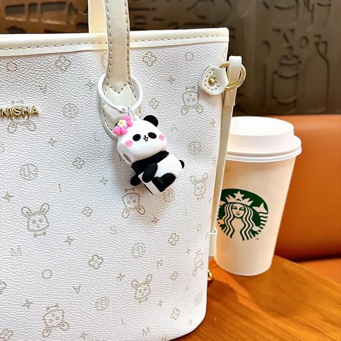 Cute Panda Couple Keychain - Image 4