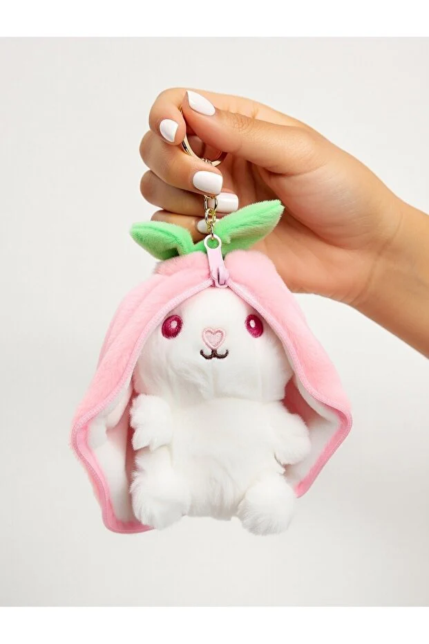 Cute Rabbit Keychain Plush - Image 2