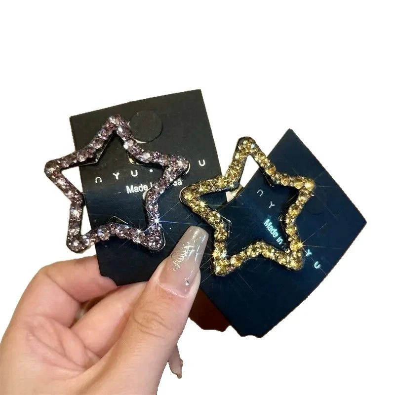 Cute Star Rhinestone Hair Clip - Image 3