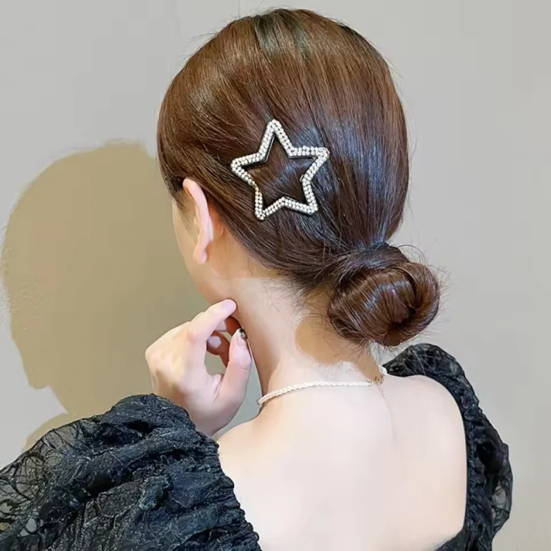 Cute Star Rhinestone Hair Clip - Image 6