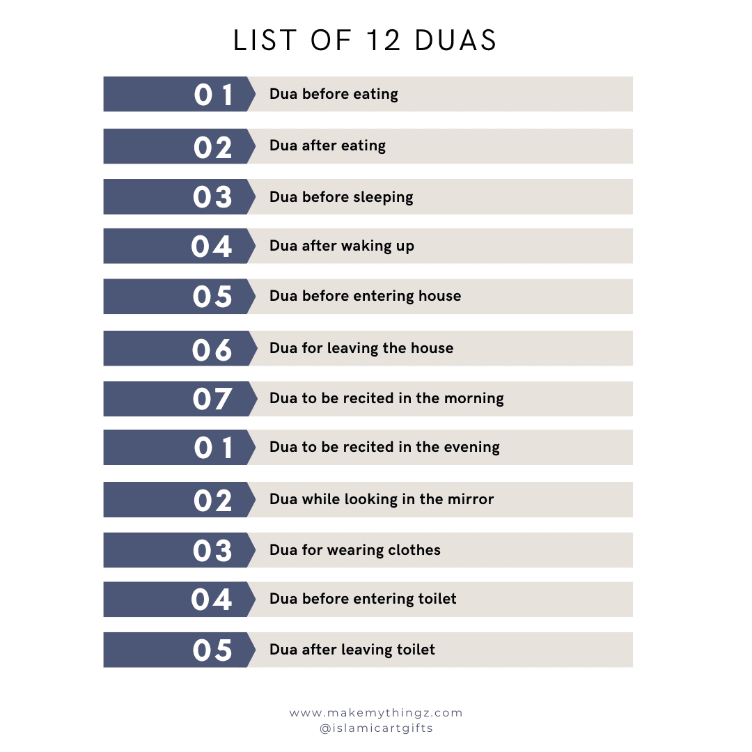 Daily Islamic Dua Stickers in Tamil (12-Pack, Clear Waterproof Stickers) - Image 8