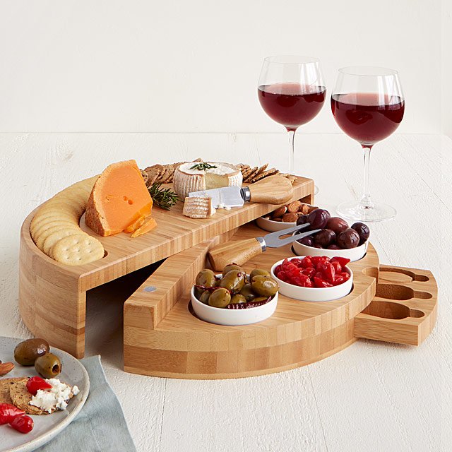 Deluxe Bamboo Cheese & Charcuterie Board Set - Image 2