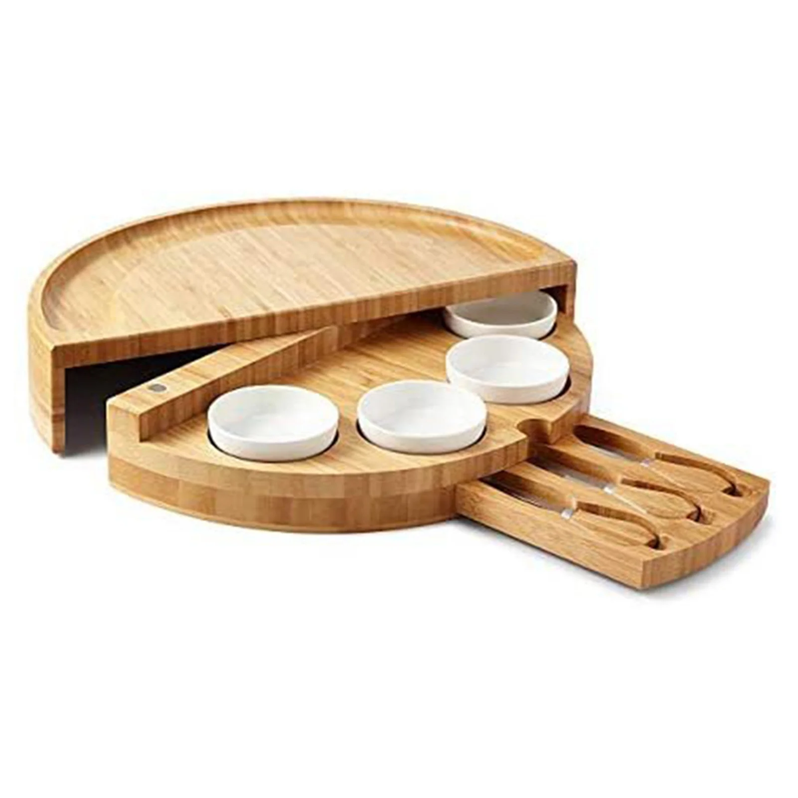 Deluxe Bamboo Cheese & Charcuterie Board Set - Image 4