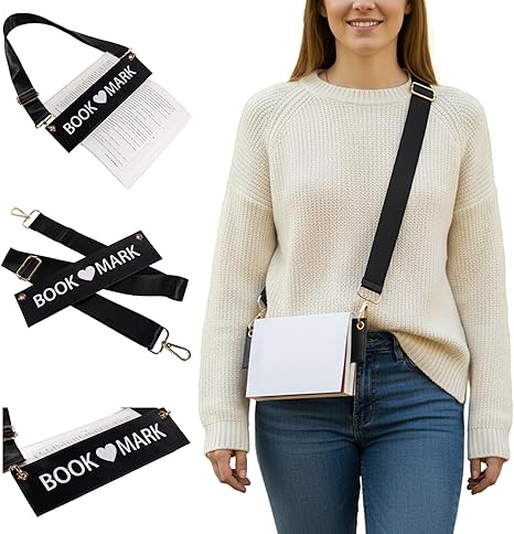 Detachable Strap Crossbody Bookmark