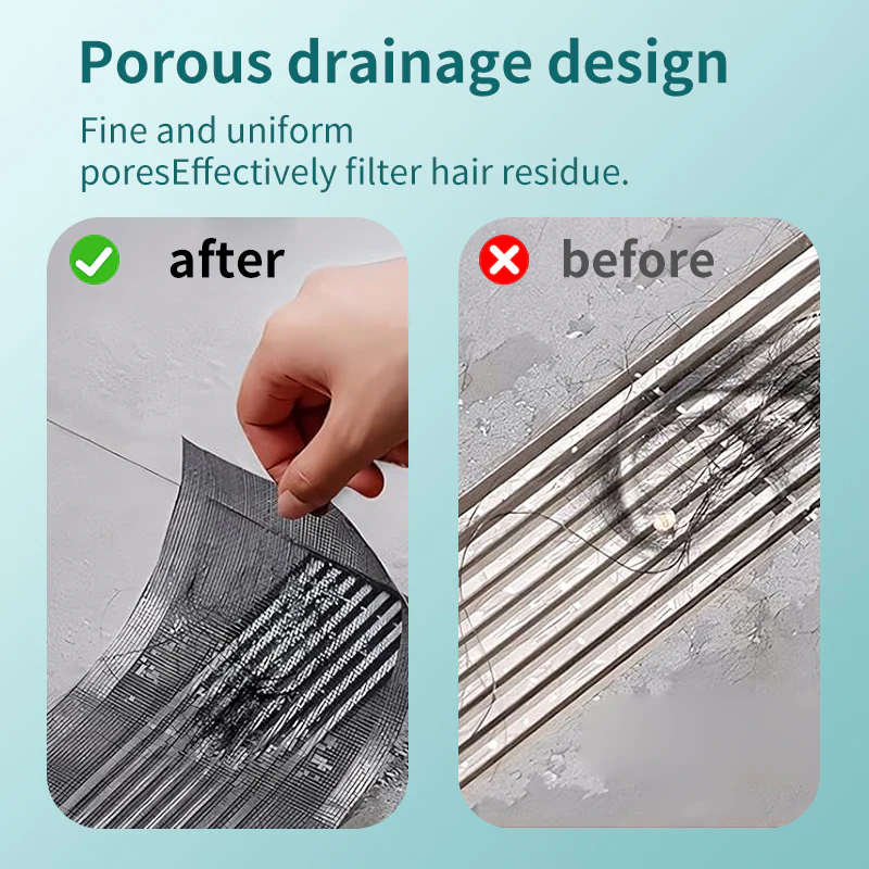 Disposable Shower Drain Hair Catcher Mesh Sticker Roll - Image 5