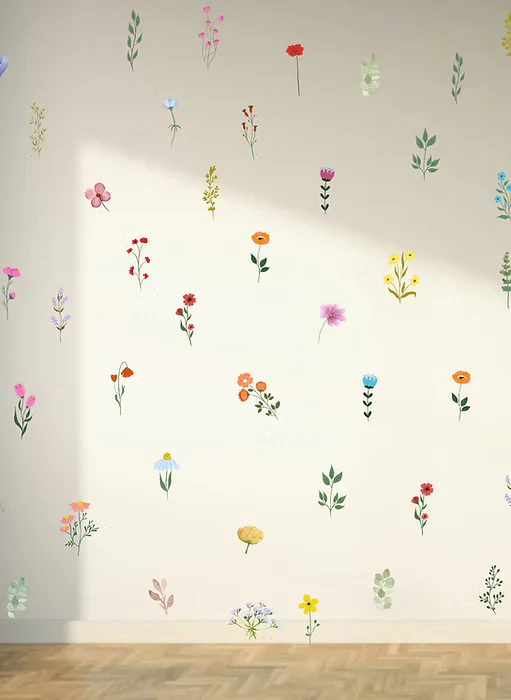 DIY Floral Bloom Wall Stickers