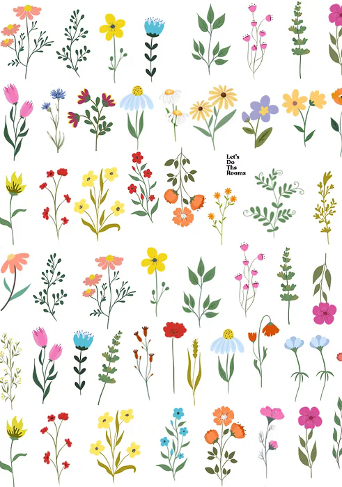 DIY Floral Bloom Wall Stickers - Image 3