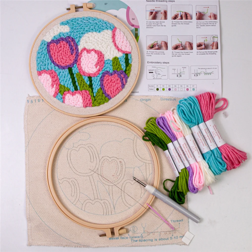 DIY Punch Needle Embroidery Kit - Image 2