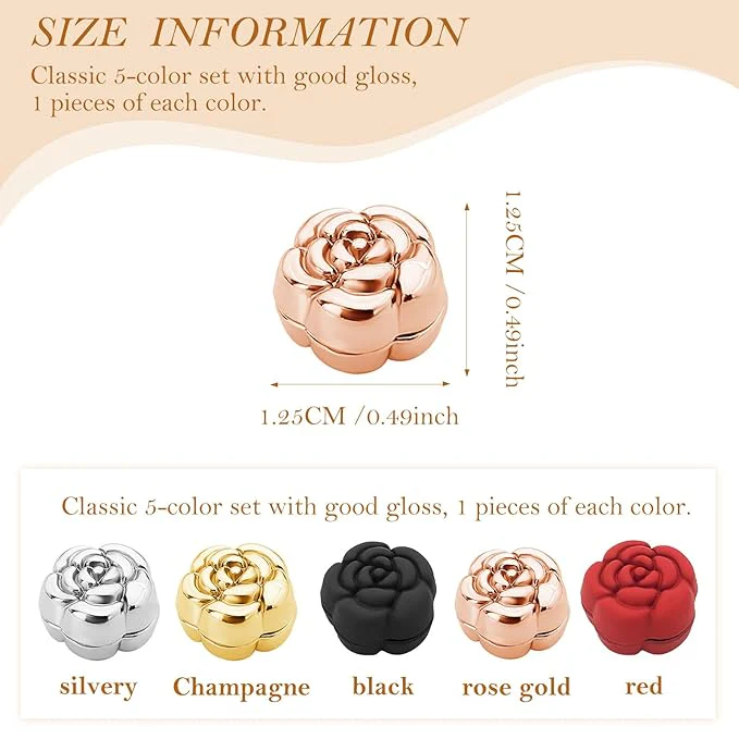 Elegant Flower Magical Magnetic Pin (4 Pairs) - Image 6