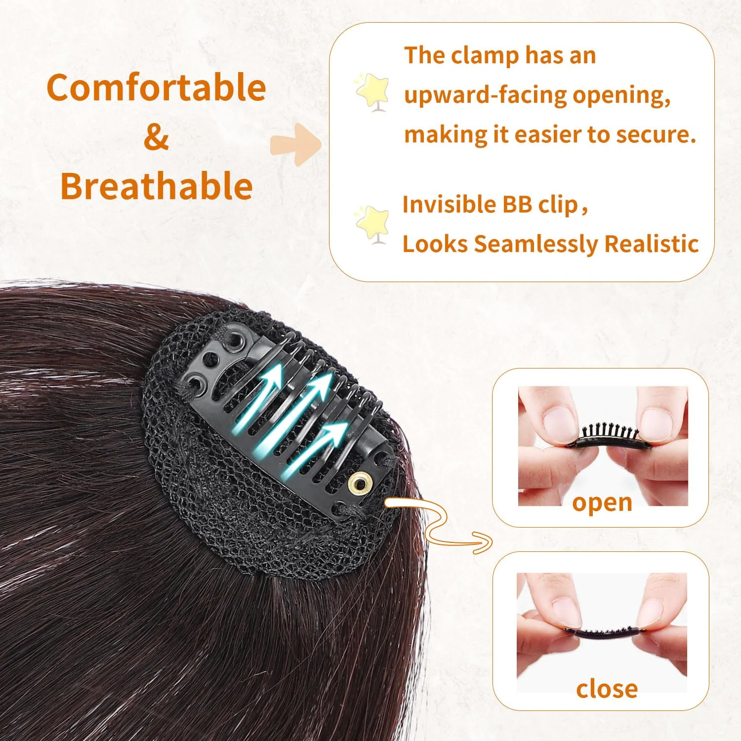 Hair Clip on Bang for Women - Image 2