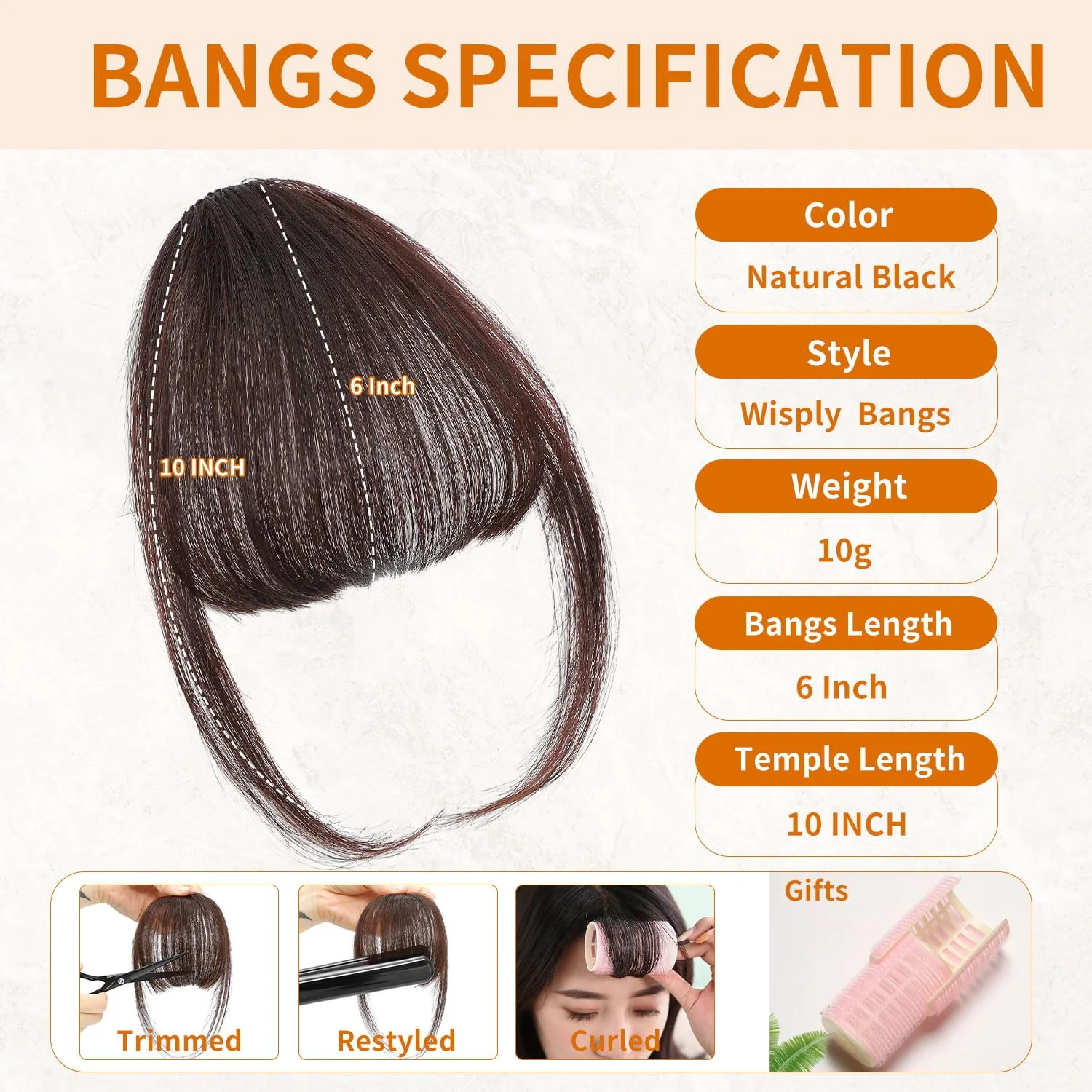 Hair Clip on Bang for Women - Image 3