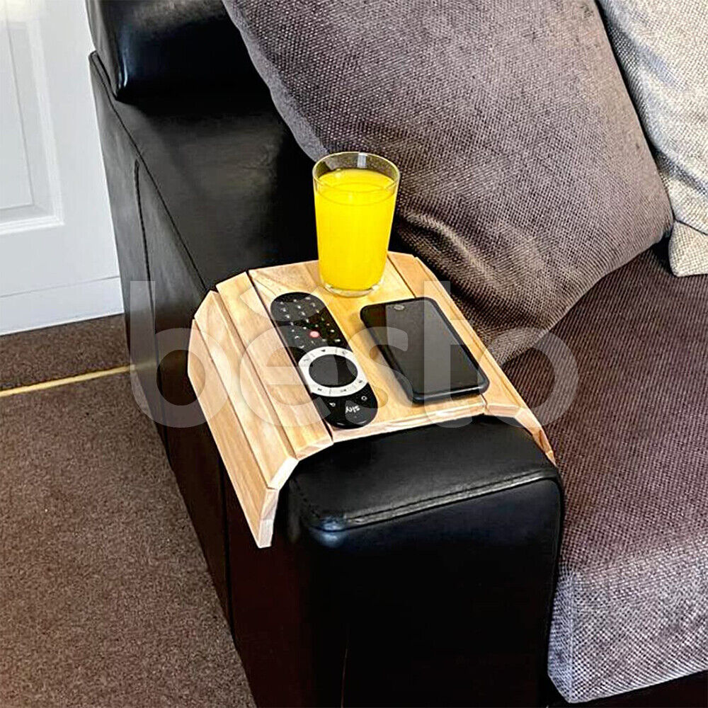 Flexible Wooden Sofa Arm Tray - Image 2