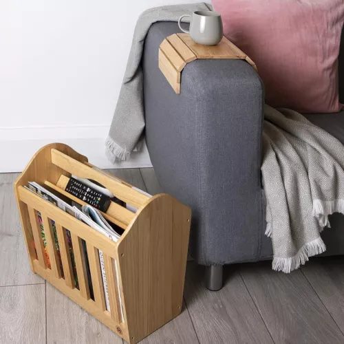 Flexible Wooden Sofa Arm Tray - Image 3