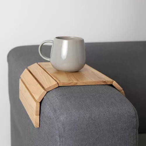 Flexible Wooden Sofa Arm Tray - Image 4