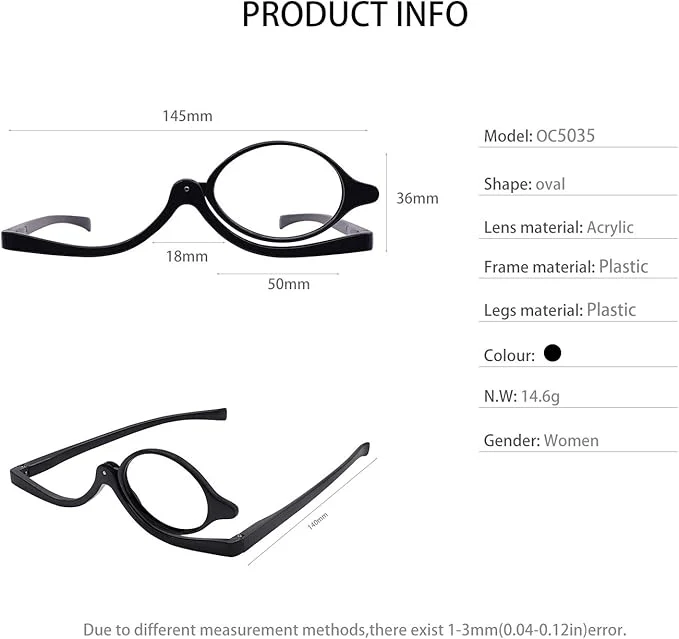 Flip-Down Makeup Glasses - Image 7