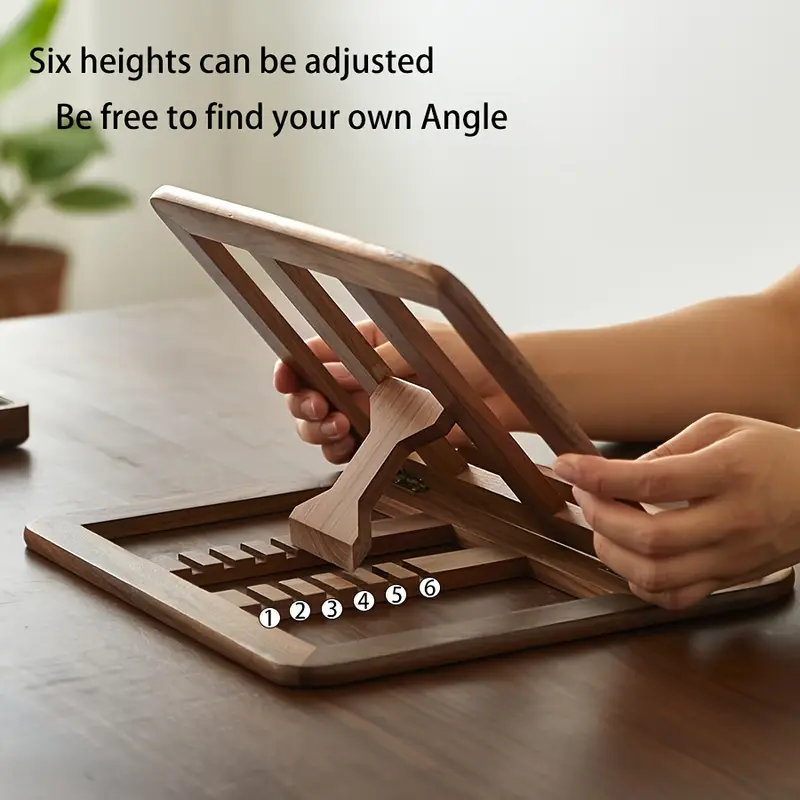 Foldable Wooden Notebook Stand - Image 2