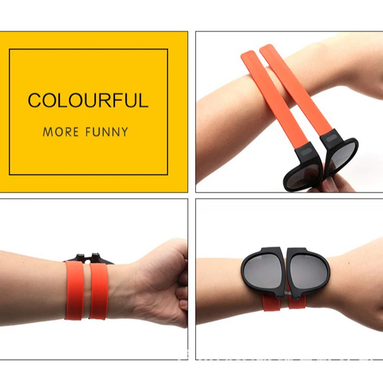 Folding Wristband Polarized Sun Glasses - Image 3