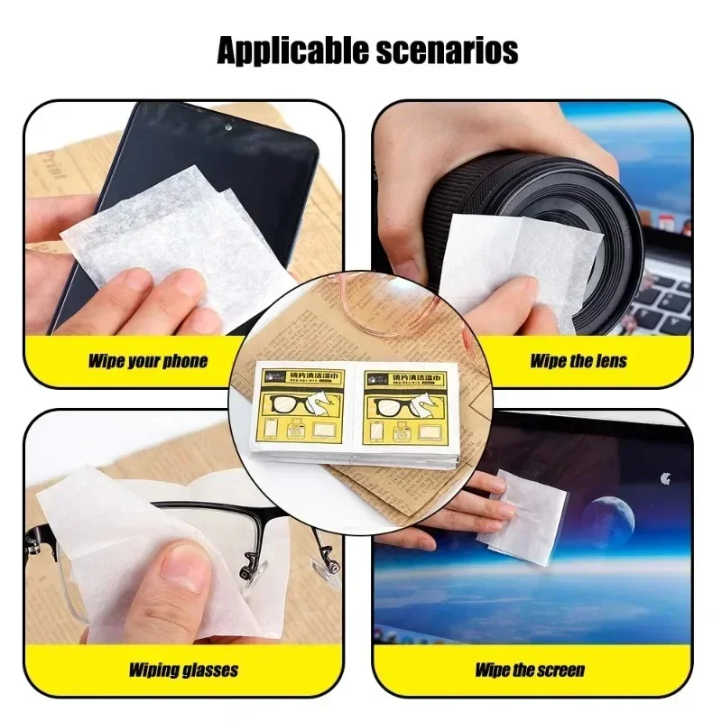 Glasses Cleaner Wet Wipe Disposable Anti Fog