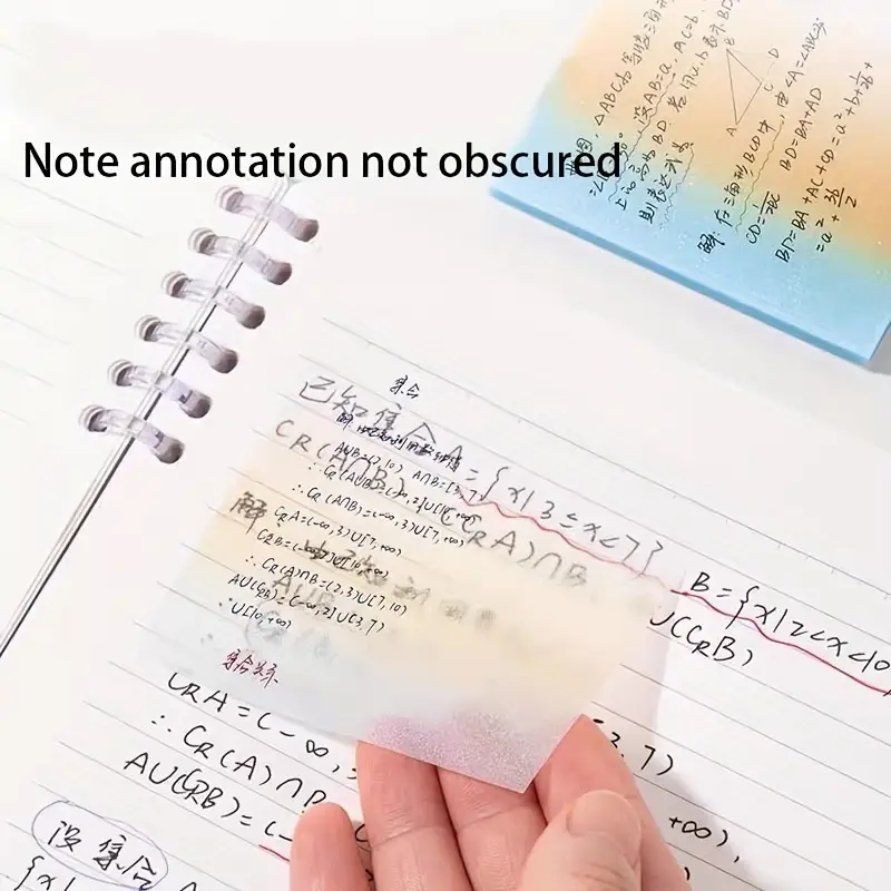 Glitter Transparent Sticky Notes - Image 2