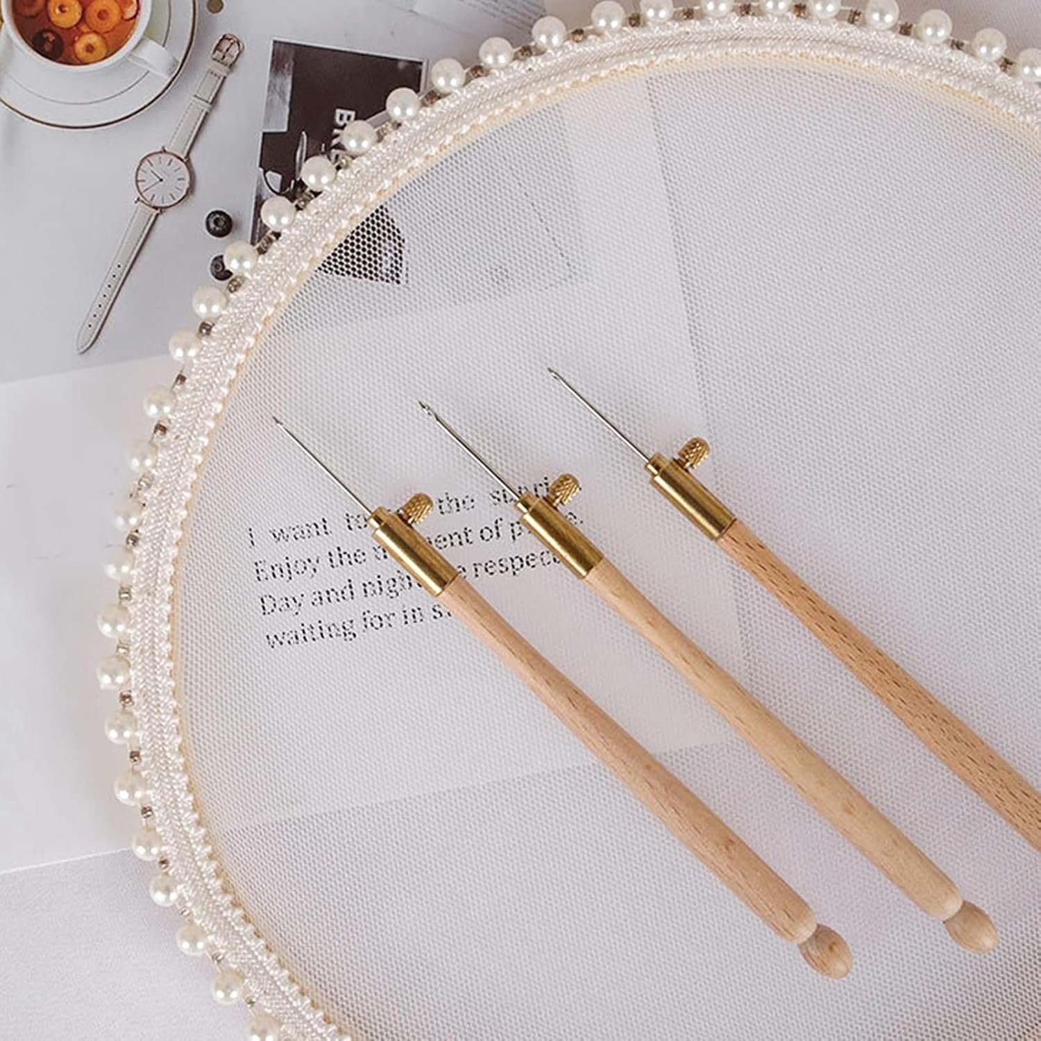Hand Embroidery Hook For Beading & Stitching - Image 2