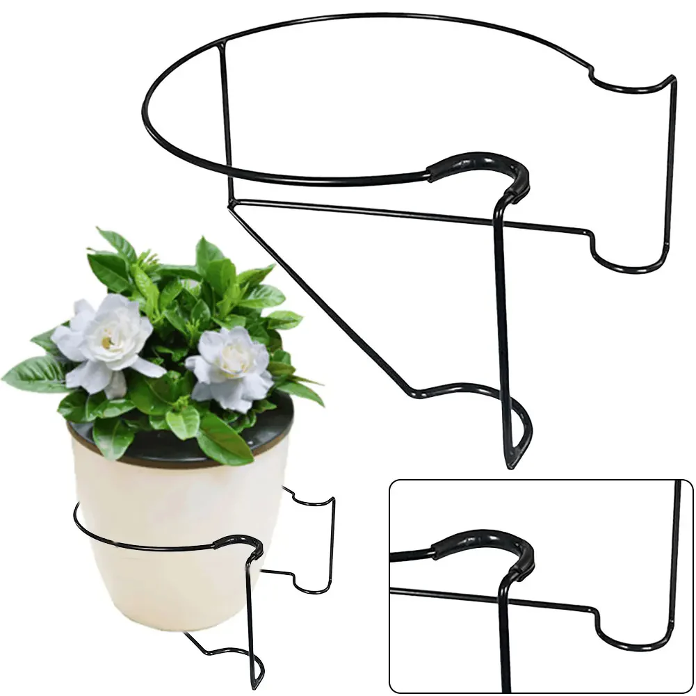 Hanging Railing Planter Shelf Decorative for Balcony - Image 2