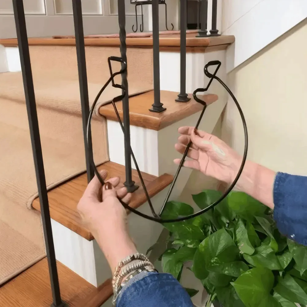 Hanging Railing Planter Shelf Decorative for Balcony - Image 3